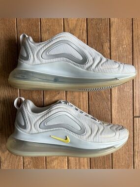 NIKE Air Max 720 (CN0141-001) ‘Pure Platinum Dynamic Yellow’-Size W7